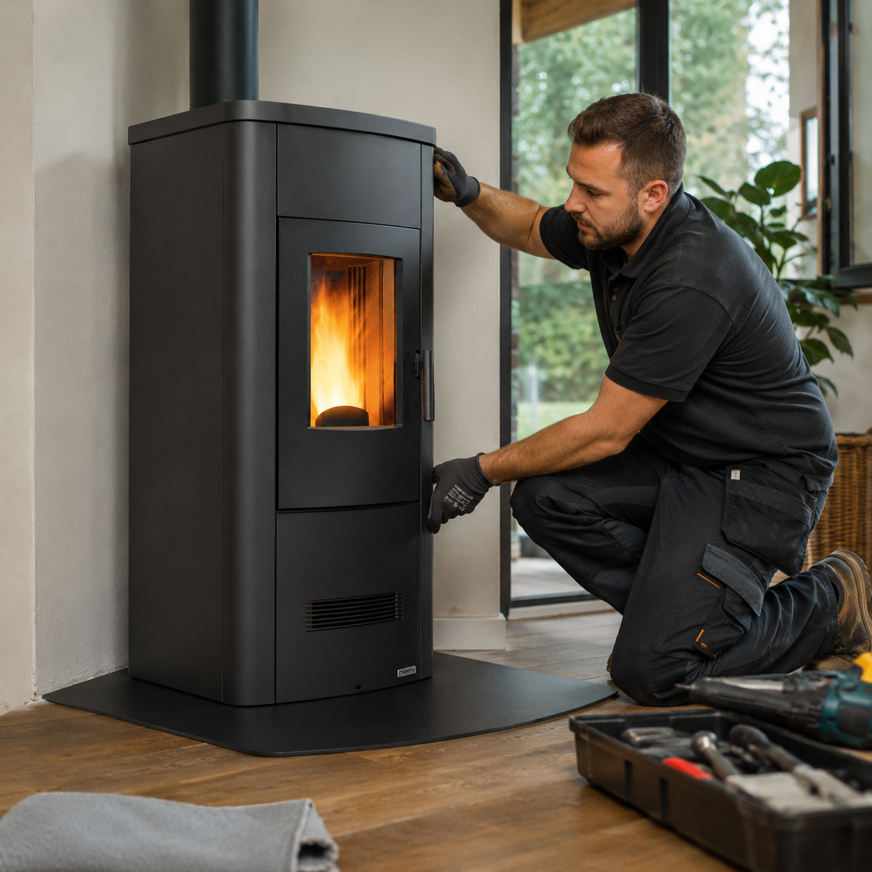 Installateur d'un appareil de chauffage bois ou granulés